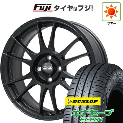 【新品国産車用4穴100】 夏タイヤ ホイール4本セット 195/55R16 ダンロップ エナセーブ EC204 OZ ウルトラレッジェーラ 7J 16インチ(送料無料)