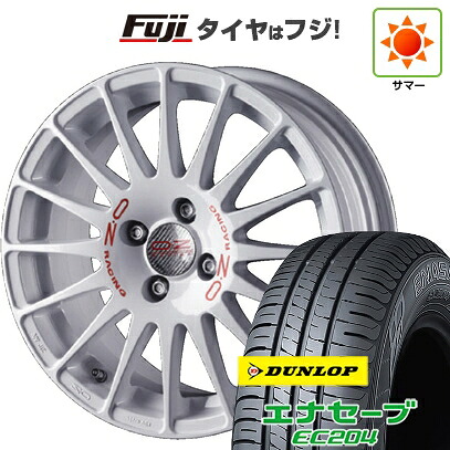 【新品国産車用4穴100】 夏タイヤ ホイール4本セット 185/60R15 ダンロップ エナセーブ EC204 OZ スーパーツーリズモ WRC 6.5J 15インチ(送料無料)