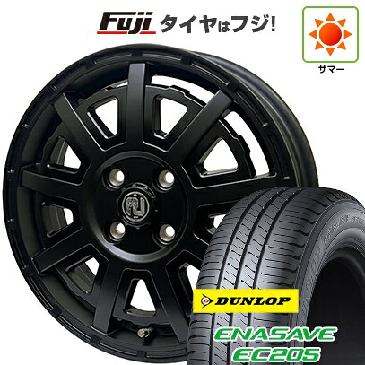 【新品 軽自動車】 夏タイヤ ホイール4本セット 165/70R13 ダンロップ エナセーブ EC205 リヴァイ オフロード プラスティックボム 4J 13インチ(送料無料)