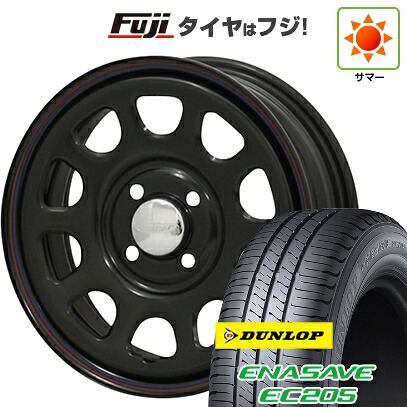 【新品 軽自動車】 夏タイヤ ホイール4本セット 155/65R13 ダンロップ エナセーブ EC205 モリタ デイトナズ G2 4.5J 13インチ(送料無料)｜フジ スペシャルセレクション