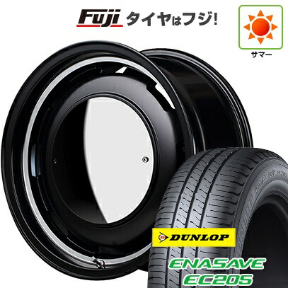 【新品 軽自動車】エブリイワゴン 夏タイヤ ホイール4本セット 165/50R15 ダンロップ エナセーブ EC205 MID WHEELS ガルシア シスコ ムーン 4.5J 15インチ(送料無料)