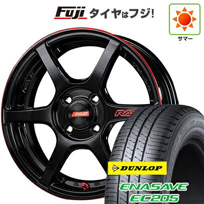 【新品】クロスビー/イグニス 夏タイヤ ホイール4本セット 175/60R16 ダンロップ エナセーブ EC205 RAYS レイズ グラムライツ 57C6 TIME ATTACK EDITION 5.5J 16インチ(送料無料)｜フジ スペシャルセレクション