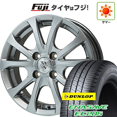【新品国産車用4穴100】 夏タイヤ ホイール4本セット 175/70R14 ダンロップ エナセーブ EC205 ビッグウエイ TRG-バーンII 5.5J 14インチ(送料無料)