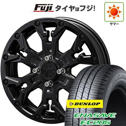 【新品 軽自動車】ハスラー デリカミニ(4WD) 夏タイヤ ホイール4本セット 165/60R15 ダンロップ エナセーブ EC205 クリムソン マーテルギア(MG) ゴーレム Jr 4.5J 15インチ(送料無料)