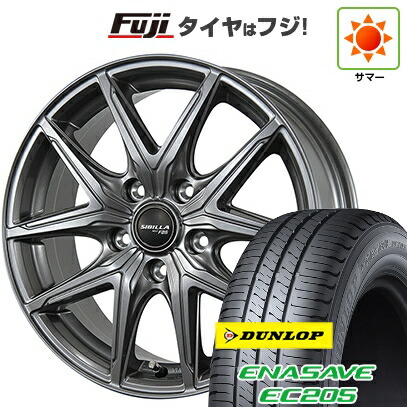 【新品国産車用4穴100】 夏タイヤ ホイール4本セット 185/55R16 ダンロップ エナセーブ EC205 トピー シビラ NEXT F05 6J 16インチ(送料無料)