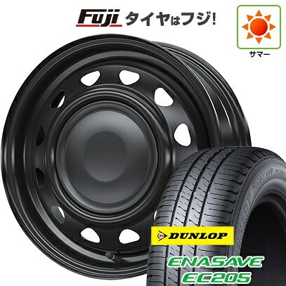 【新品 軽自動車】ソリオ ハスラー 夏タイヤ ホイール4本セット 165/70R14 ダンロップ エナセーブ EC205 WEDS ウェッズ スチールホイル ネオキャロ 4.5J 14インチ(送料無料) 41,015円