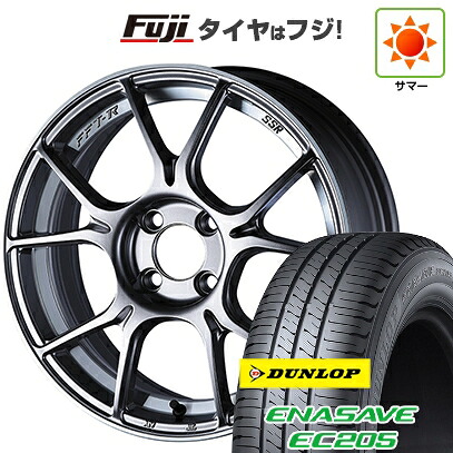 【新品国産車用4穴100】 夏タイヤ ホイール4本セット 185/55R16 ダンロップ エナセーブ EC205 SSR GT GTX02 6.5J 16インチ(送料無料)