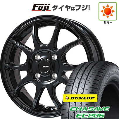 【新品 軽自動車】 夏タイヤ ホイール4本セット 165/50R16 ダンロップ エナセーブ EC205 ホットスタッフ ジースピード G-06【限定】 5J 16インチ(送料無料)｜フジ スペシャルセレクション