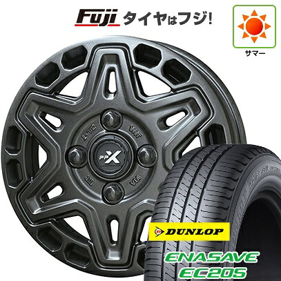 【新品 軽自動車】ソリオ ハスラー 夏タイヤ ホイール4本セット 165/70R14 ダンロップ エナセーブ EC205 共豊 PPX MK6 4.5J 14インチ(送料無料)|フジ スペシャルセレクション