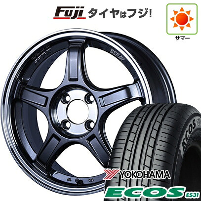 【新品 軽自動車】エブリイワゴン 夏タイヤ ホイール4本セット 165/50R15 ヨコハマ エコス ES31 SSR GT GTX03 5J 15インチ(送料無料)|フジ スペシャルセレクション