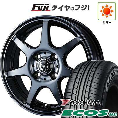 【新品 軽自動車】N-BOX タント スペーシア 夏タイヤ ホイール4本セット 165/55R15 ヨコハマ エコス ES31 WEDS ウェッズ ライツレー KW 4.5J 15インチ(送料無料)