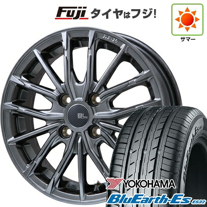 【新品】フィット 夏タイヤ ホイール4本セット 185/60R15 ヨコハマ ブルーアース ES32 ブランドルライン DF-10M ハイパーグレー 6J 15インチ(送料無料)|フジ スペシャルセレクション