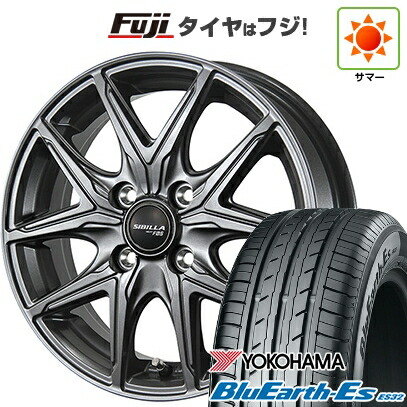【新品国産車用4穴100】 夏タイヤ ホイール4本セット 185/65R14 86 H ヨコハマ ブルーアース ES32 トピー シビラ NEXT F05 5J 14インチ(送料無料)