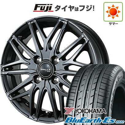 【新品国産車用4穴100】 夏タイヤ ホイール4本セット 185/65R14 86 H ヨコハマ ブルーアース ES32 トピー シビラ NEXT W45 5J 14インチ(送料無料)