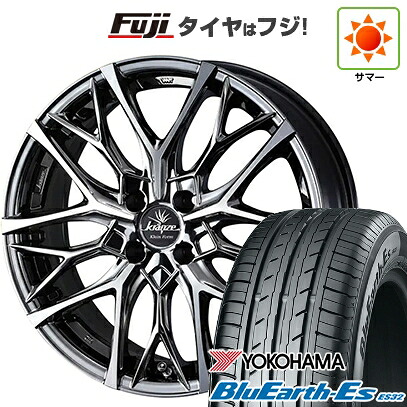 【新品国産車用4穴100】 夏タイヤ ホイール4本セット 185/55R16 ヨコハマ ブルーアース ES32 WEDS ウェッズ クレンツェ ウィーバル 100EVO 6.5J 16インチ(送料無料)