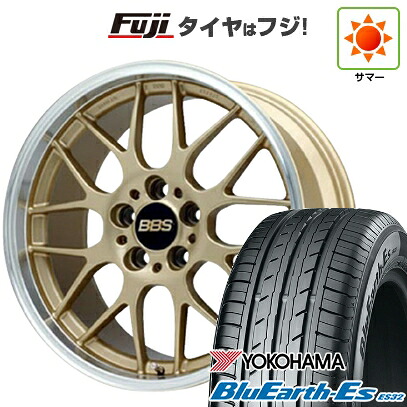 【新品国産車用4穴100】 夏タイヤ ホイール4本セット 205/40R17 ヨコハマ ブルーアース ES32 BBS JAPAN RG-R 7J 17インチ(送料無料)