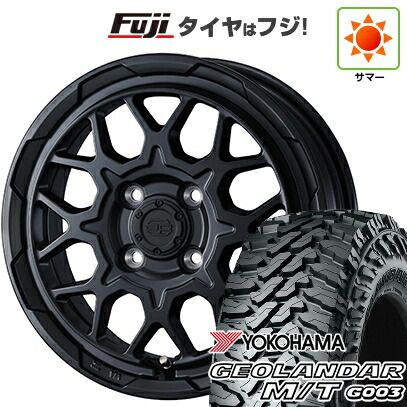 【新品 軽自動車】軽トラ 軽バン 夏タイヤ ホイール4本セット 145/80R12 80/78N ヨコハマ ジオランダー M/T G003 WEDS ウェッズアドベンチャー スタットベルク2 3.5J 12インチ(送料無料)