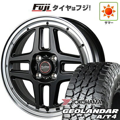 【新品 軽自動車】ハスラー デリカミニ(4WD) 夏タイヤ ホイール4本セット 165/60R15 ヨコハマ ジオランダー A/T4 G018 RBL ブレスト ビートステージ WT-C 5J 15インチ(送料無料)｜フジ スペシャルセレクション