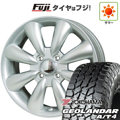 【新品 軽自動車】タフト ソリオ 夏タイヤ ホイール4本セット 165/65R15 ヨコハマ ジオランダー A/T4 G018 RBL ホットスタッフ ララパーム KC-8 5J 15インチ(送料無料)