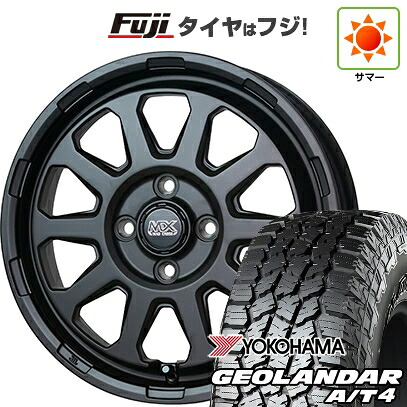 【新品 軽自動車】タフト ソリオ 夏タイヤ ホイール4本セット 165/65R15 ヨコハマ ジオランダー A/T4 G018 RBL ホットスタッフ マッドクロス レンジャー 4.5J 15インチ(送料無料)