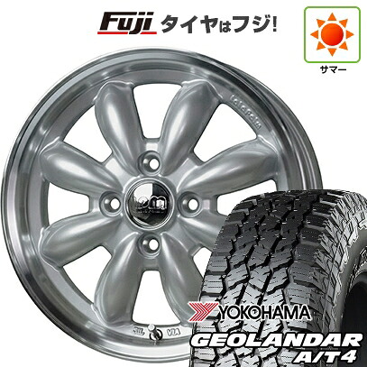 【新品 軽自動車】N-BOX タント スペーシア 夏タイヤ ホイール4本セット 155/65R14 ヨコハマ ジオランダー A/T4 G018 RBL ホットスタッフ ララパーム カップ 2 4.5J 14インチ(送料無料)|フジ スペシャルセレクション
