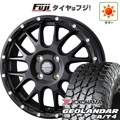 【新品 軽自動車】タフト ソリオ 夏タイヤ ホイール4本セット 165/65R15 ヨコハマ ジオランダー A/T4 G018 RBL WEDS ウェッズアドベンチャー マッドヴァンス 08 4.5J 15インチ(送料無料)