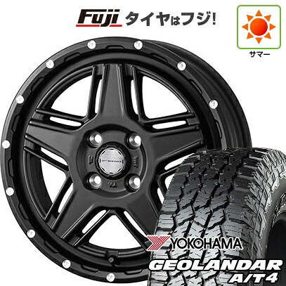 【新品 軽自動車】ハスラー デリカミニ(4WD) 夏タイヤ ホイール4本セット 165/60R15 ヨコハマ ジオランダー A/T4 G018 RBL WEDS ウェッズアドベンチャー マッドヴァンス 07 4.5J 15インチ(送料無料)
