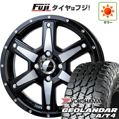 【新品 軽自動車】タフト ソリオ 夏タイヤ ホイール4本セット 165/65R15 ヨコハマ ジオランダー A/T4 G018 RBL トライスター MKW MK-56 4.5J 15インチ(送料無料)｜フジ スペシャルセレクション