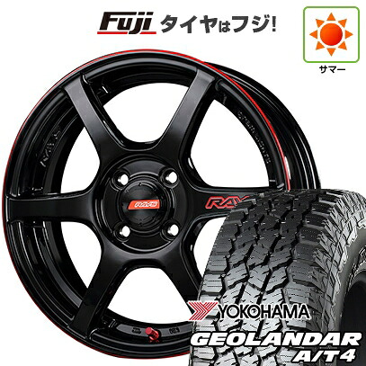 【新品 軽自動車】ハスラー デリカミニ(4WD) 夏タイヤ ホイール4本セット 165/60R15 ヨコハマ ジオランダー A/T4 G018 RBL RAYS レイズ グラムライツ 57C6 TIME ATTACK EDITION 5J 15インチ(送料無料)