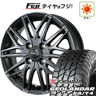 【新品 軽自動車】ハスラー デリカミニ(4WD) 夏タイヤ ホイール4本セット 165/60R15 ヨコハマ ジオランダー A/T4 G018 RBL トピー シビラ NEXT W45 4.5J 15インチ(送料無料)