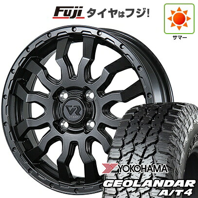 【新品 軽自動車】ハスラー デリカミニ(4WD) 夏タイヤ ホイール4本セット 165/60R15 ヨコハマ ジオランダー A/T4 G018 RBL トピー ヴァブロ RR-01 4.5J 15インチ(送料無料)