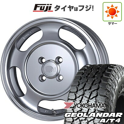【新品 軽自動車】ハスラー デリカミニ(4WD) 夏タイヤ ホイール4本セット 165/60R15 ヨコハマ ジオランダー A/T4 G018 RBL ENKEI エンケイ all オールセブンティーン 5J 15インチ(送料無料)｜フジ スペシャルセレクション 87,230円