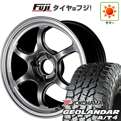 【新品 軽自動車】ハスラー デリカミニ(4WD) 夏タイヤ ホイール4本セット 165/60R15 ヨコハマ ジオランダー A/T4 G018 RBL ヨコハマ アドバンレーシング RG-D2 5J 15インチ(送料無料)｜フジ スペシャルセレクション