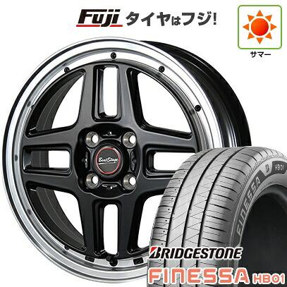 【新品 軽自動車】N-BOX タント スペーシア 夏タイヤ ホイール4本セット 165/55R15 ブリヂストン フィネッサ HB01 ブレスト ビートステージ WT-C 5J 15インチ(送料無料)
