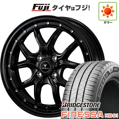 【新品 軽自動車】N-BOX タント スペーシア 夏タイヤ ホイール4本セット 165/55R15 ブリヂストン フィネッサ HB01 WEDS ウェッズ ノヴァリス アセット S1 4.5J 15インチ(送料無料)