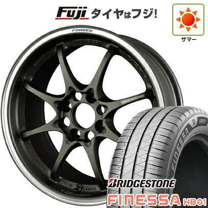 【新品 軽自動車】N-BOX タント スペーシア 夏タイヤ ホイール4本セット 165/55R15 ブリヂストン フィネッサ HB01 RAYS レイズ ボルクレーシング CE28 クラブレーサー 5.5J 15インチ(送料無料)｜フジ スペシャルセレクション