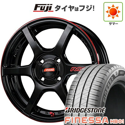 【新品 軽自動車】N-BOX タント スペーシア 夏タイヤ ホイール4本セット 165/55R15 ブリヂストン フィネッサ HB01 RAYS レイズ グラムライツ 57C6 TIME ATTACK EDITION 5J 15インチ(送料無料)