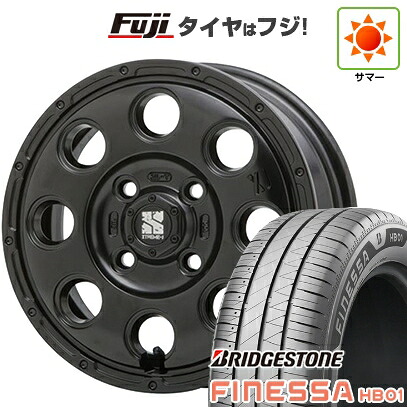 【新品 軽自動車】N-BOX タント スペーシア 夏タイヤ ホイール4本セット 165/55R15 ブリヂストン フィネッサ HB01 MLJ エクストリームJ KK03 4.5J 15インチ(送料無料)|フジ スペシャルセレクション