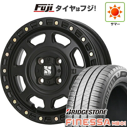 【新品 軽自動車】N-BOX タント スペーシア 夏タイヤ ホイール4本セット 165/55R15 ブリヂストン フィネッサ HB01 MLJ エクストリームJ XJ07 4.5J 15インチ(送料無料)