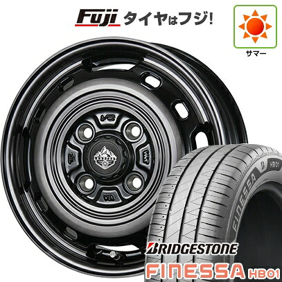 【新品 軽自動車】N-BOX タント スペーシア 夏タイヤ ホイール4本セット 165/55R15 ブリヂストン フィネッサ HB01 トピー ランドフット XFG 数量限定 4.5J 15インチ(送料無料)