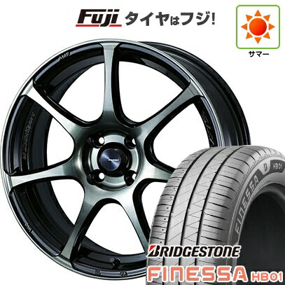 【新品 軽自動車】N-BOX タント スペーシア 夏タイヤ ホイール4本セット 165/55R15 ブリヂストン フィネッサ HB01 WEDS ウェッズスポーツ SA-75R 5J 15インチ(送料無料)