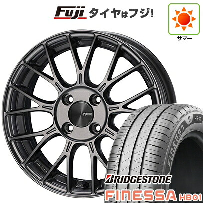 【新品 軽自動車】N-BOX タント スペーシア 夏タイヤ ホイール4本セット 165/55R15 ブリヂストン フィネッサ HB01 ENKEI エンケイ PerformanceLine PFM1 5J 15インチ(送料無料)|フジ スペシャルセレクション