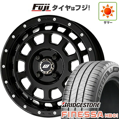 【新品 軽自動車】N-BOX タント スペーシア 夏タイヤ ホイール4本セット 165/55R15 ブリヂストン フィネッサ HB01 WORK ワーク クラッグ ティーグラビック MC+ 5J 15インチ(送料無料)