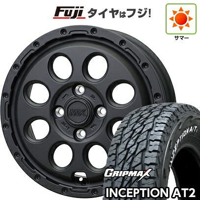 【新品】プロボックス/サクシード(リフトアップ) 夏タイヤ ホイール4本セット 185R14C 102/100Q グリップマックス インセプション A/TII RWL(限定) ホットスタッフ マッドクロス リーコン 5J 14インチ(送料無料)