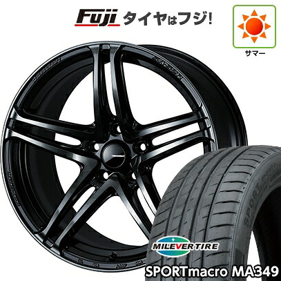 【新品】オーラ 夏タイヤ ホイール4本セット 205/50R17 ミレバー スポーツマクロ MA349（限定） WEDS ウェッズスポーツ SA-52R 6.5J 17インチ(送料無料)