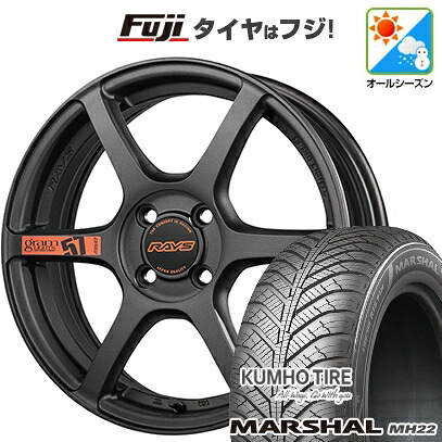 【新品国産車用4穴100】 オールシーズンタイヤ ホイール4本セット 205/45R17 88 W XL クムホ マーシャル MH22 オールシーズン(限定) RAYS レイズ グラムライツ 57C6 SPEC-D 7J 17インチ(送料無料)