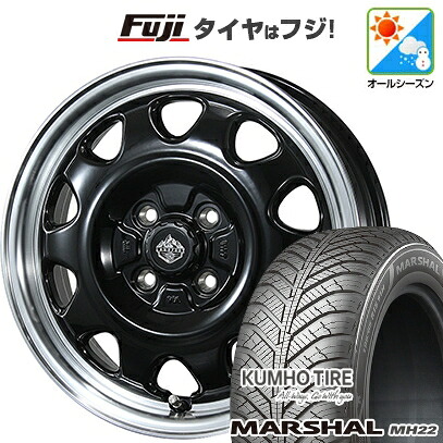 【新品国産車用4穴100】 オールシーズンタイヤ ホイール4本セット 205/45R17 88 W XL クムホ マーシャル MH22 オールシーズン(限定) トピー ランドフット SWZ 数量限定 6.5J 17インチ(送料無料)｜フジ スペシャルセレクション