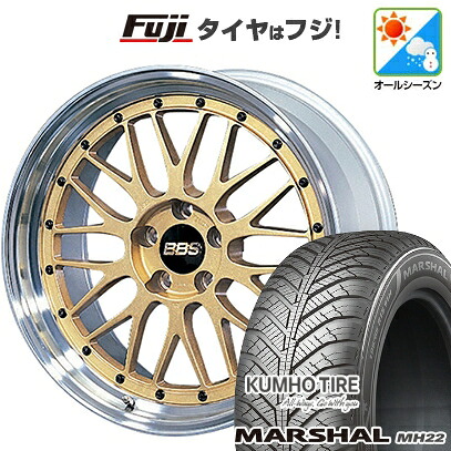 【新品】オーラ オールシーズンタイヤ ホイール4本セット 205/50R17 93 W XL クムホ マーシャル MH22 オールシーズン(限定) BBS JAPAN LM 7J 17インチ(送料無料)