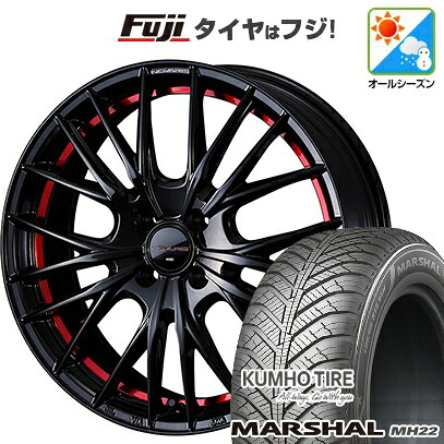 【新品】オーラ オールシーズンタイヤ ホイール4本セット 205/50R17 93 W XL クムホ マーシャル MH22 オールシーズン(限定) WEDS ウェッズ ノヴァリス ローグ QR 6.5J 17インチ(送料無料)|フジ スペシャルセレクション