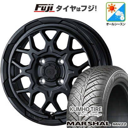 【新品 軽自動車】ハスラー デリカミニ(4WD) オールシーズンタイヤ ホイール4本セット 165/60R15 クムホ マーシャル MH22 オールシーズン(限定) WEDS ウェッズアドベンチャー スタットベルク2 4.5J 15インチ(送料無料)